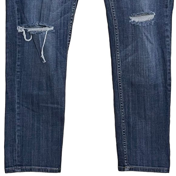 Vigoss The Thompson Tomboy Jeans Women's Mid Rise Relaxed Distressed Denim 31 - Picture 4 of 11